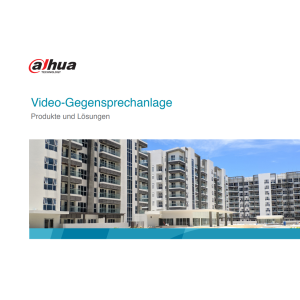 Produkt-Katalog - Dahua Video Intercom | CLS Security