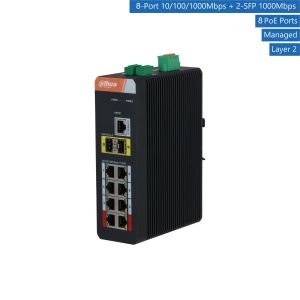 Dahua - IS4210-8GT-120 - Switch - 8 PoE-GB - 2 SFP | CLS Security