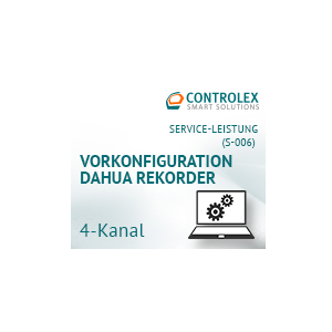 Vorkonfiguration DAHUA Rekorder - 4 Kanal | CLS Security