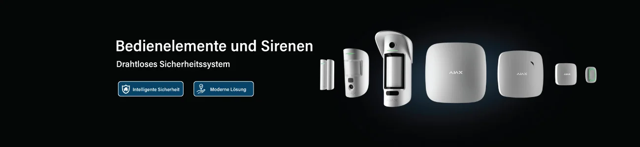 Bedienelemente und Sirenen