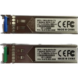 Utepo - SFP-1.25G-20km-RX+TX - Bundel - Singel Fiber - Singel Mode | CLS Security