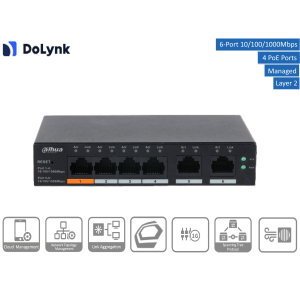 Dahua - CS4006-4GT-60 - Switch - 4 PoE-GB | CLS Security
