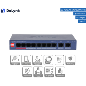Dahua - CS4010-8GT-110-V2 - Switch - 8 PoE-GB | CLS Security