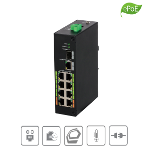 Dahua - LR2110-8ET-120 (V2.0) - Switch - 8 ePoE - 1 SFP | CLS Security