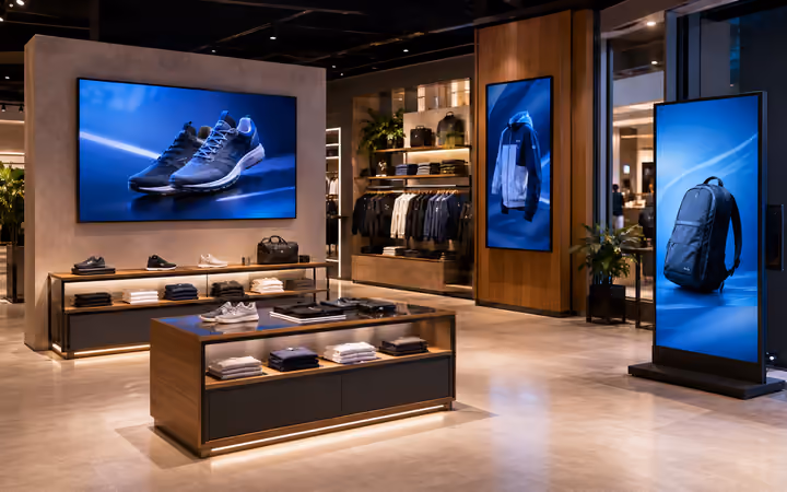 Retail sales with digital signage
